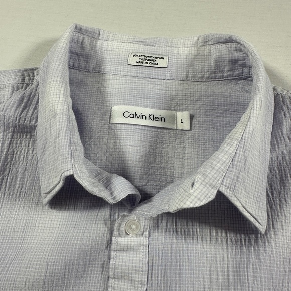 Men’s Calvin Klein Gauze Shirt Size Large​ - Picture 7 of 8